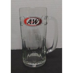 A&W Classic Root Beer Float Heavy Glass Beer Mug Stein 16 oz. 7" Tall